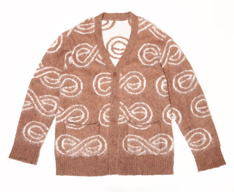 Forever Monogram Cardigan (Brown)