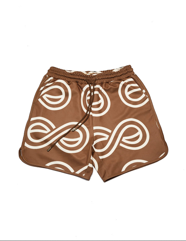 Envy Forever Monogram Shorts (Brown)